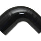 Vibrant 4 Ply Reinforced Silicone 90 degree Transition Elbow - 3in I.D. x 4in I.D. (BLACK) - Racecraft Industries