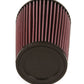 K&N Filter Universal Rubber Filter 4 inch Flange 5 3/8 inch Base 4 3/8 inch Top 7 inch Height - Racecraft Industries