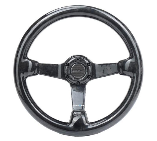 NRG Forged Carbon Fiber Steering Wheel (350mm / 3in. Deep) - Racecraft Industries