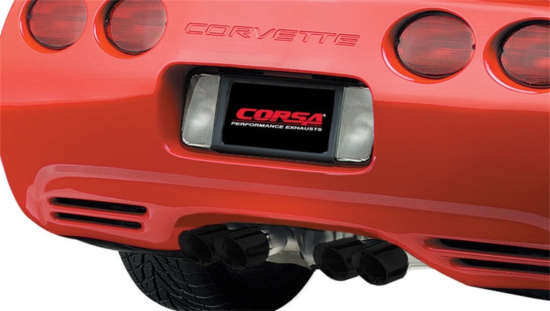 Corsa 1997-2004 Chevrolet Corvette C5 Z06 5.7L V8 Black Xtreme Axle-Back Exhaust - Racecraft Industries