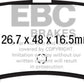 EBC 15+ Ford Mustang 2.3 Turbo Yellowstuff Rear Brake Pads - Racecraft Industries