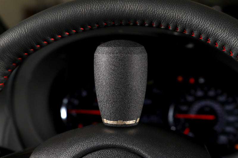 GrimmSpeed Shift Knob Stainless Steel - Subaru 5 Speed and 6 Speed Manual Transmission - Black - Racecraft Industries