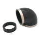 Spectre Coupler Elbow Reducer 3in. / 90 Degree w/2.5in. Insert (PVC) - Black - Racecraft Industries