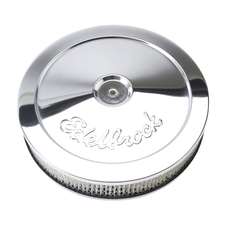 Edelbrock Air Cleaner Pro-Flo Series Round Steel Top Paper Element 10In Dia X 3 5In Chrome - Racecraft Industries