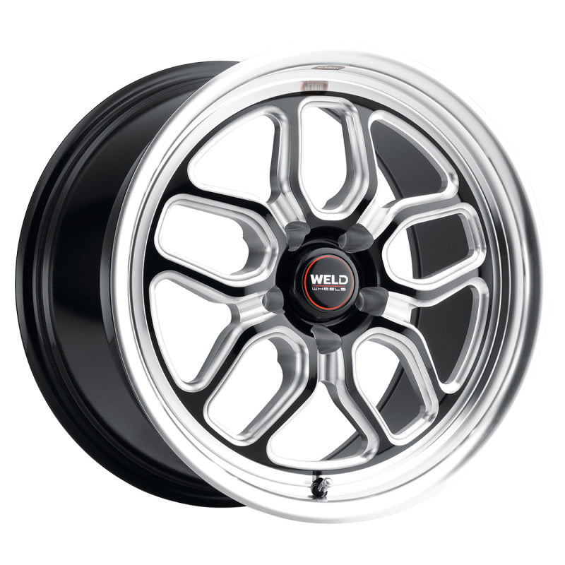 Weld S107 17X11 Laguna 5X127 ET-44 BS4.25 Gloss Black MIL Dia 78.1 - Racecraft Industries