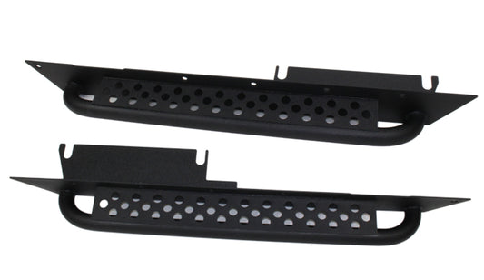 Fishbone Offroad 97-06 Jeep Wrangler TJ Steel Rock Slider - Black Textured Powdercoat - Racecraft Industries
