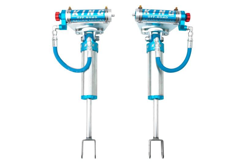 King Shocks 2011+ Chevrolet Silverado 2500/3500/HD Front 2.5 Dia Remote Res Shock w/Adjuster (Pair) - Racecraft Industries