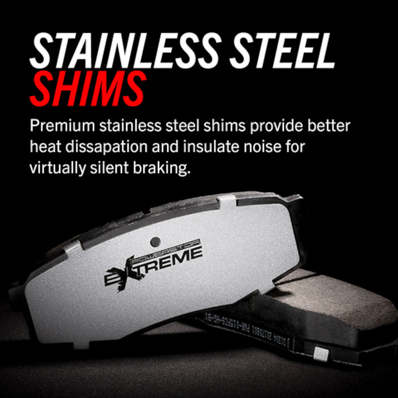 Power Stop 12-23 Dodge Charger Rear Z26 Extreme Street Brake Pads w/Hardware - Racecraft Industries
