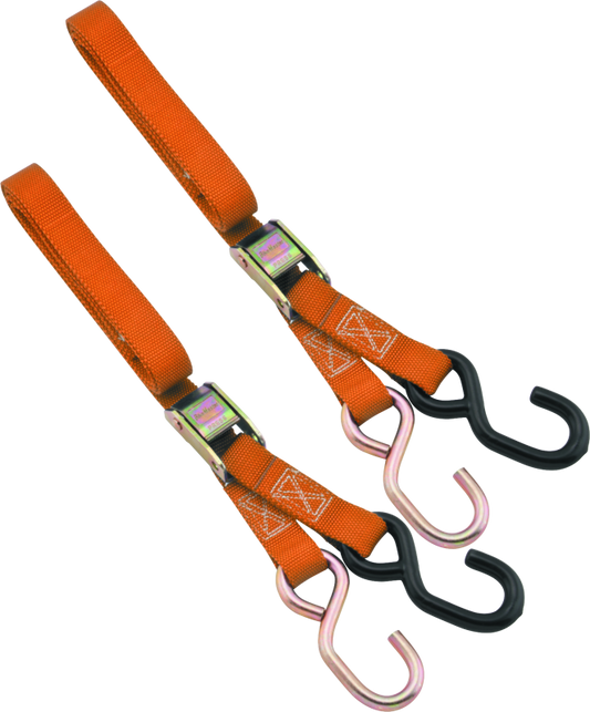 BikeMaster 1in Tiedown - Orange - Racecraft Industries