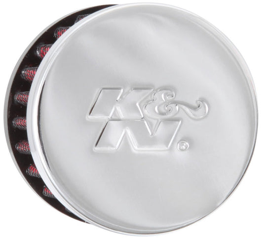 K&N 0.625 inch ID 2 inch OD 1.5 inch H Clamp On Crankcase Vent Filter - Racecraft Industries