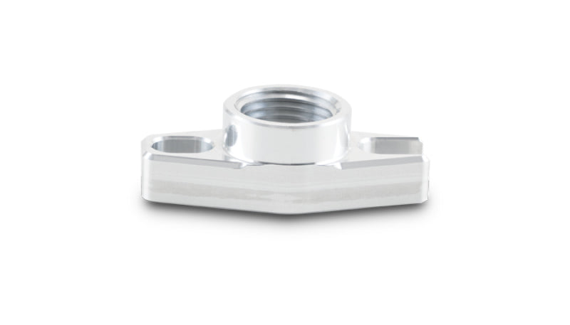 Vibrant 1/2in NPT Female 1.5in to 1.75in Bolt Hole Oil Drain Flange w/Crowfoot - Racecraft Industries