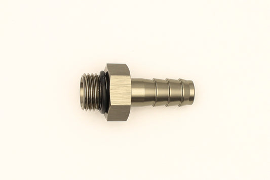 DeatschWerks 6AN ORB Male To 3/8in. Male Triple Barb Fitting (Incl. O-Ring) - Racecraft Industries