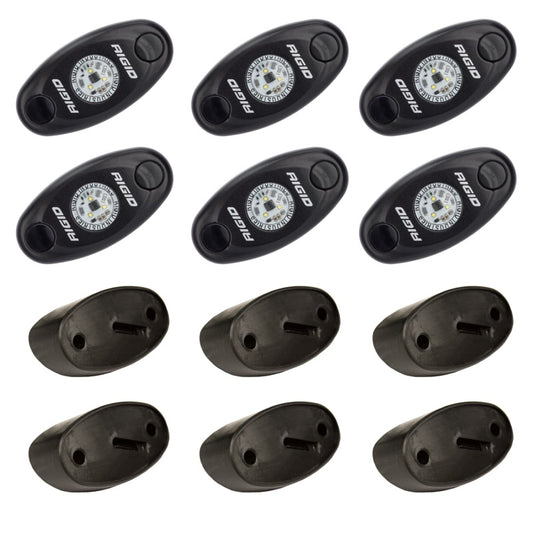 Rigid Industries Rock Light Kit- Amber (6 lights) - Racecraft Industries