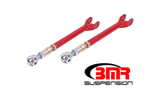 BMR 08-17 Challenger Lower Trailing Arms w/ On-Car Adj. Rod Ends - Red - Racecraft Industries