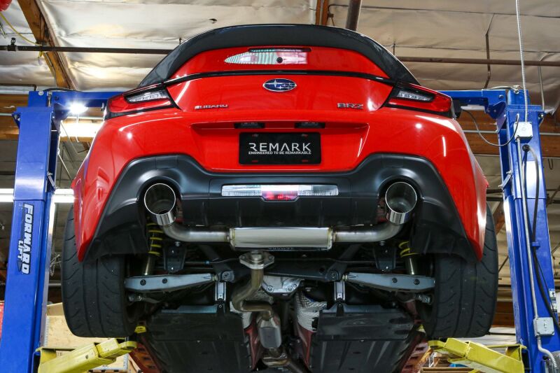 Remark 22+ Subaru BRZ/Toyota GR86 Axle-Back Exhaust - Stainless Single Wall Tips - Racecraft Industries