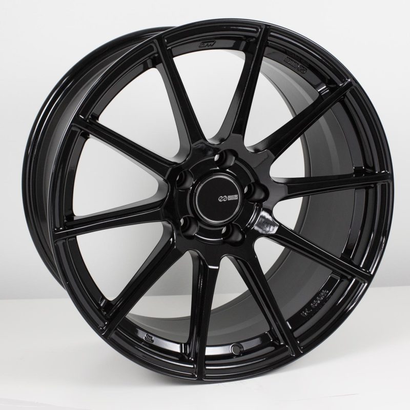 Enkei TS10 18x8 5x112 45mm Offset 72.6mm Bore Black Wheel - Racecraft Industries
