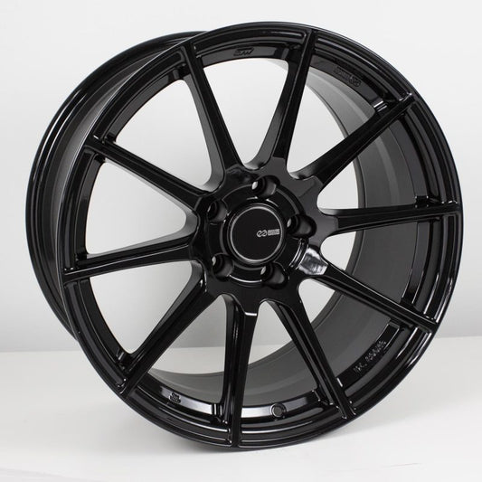 Enkei TS10 18x8 5x112 45mm Offset 72.6mm Bore Black Wheel - Racecraft Industries