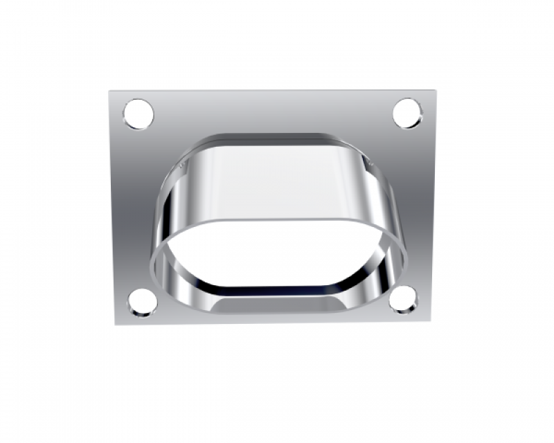 QTP Bolt-On QTEC Low Profile Oval Turn Down - Racecraft Industries