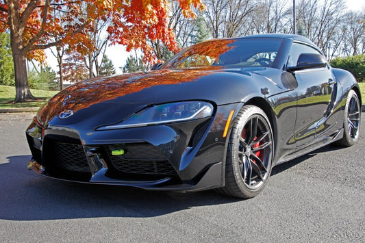 Perrin 2020 Toyota Supra Tow Hook Kit (Front) - Neon Yellow - Racecraft Industries