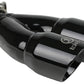 aFe Takeda 2.5in 304 Stainless Steel Clamp-on Exhaust Tip 2.5in Inlet 3in Dual Outlet - Black - Racecraft Industries