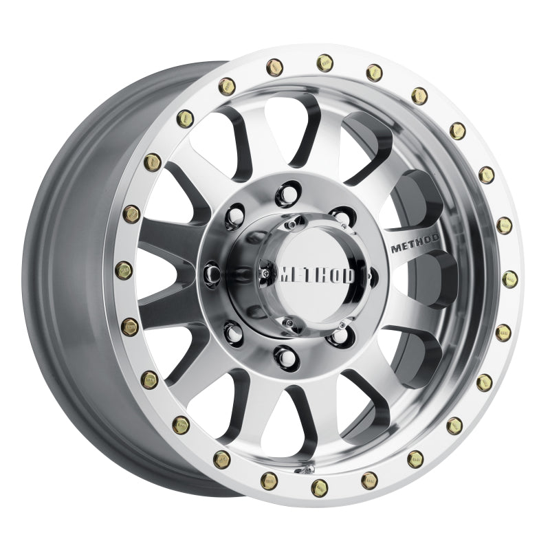 Method MR304 Double Standard 17x8.5 0mm Offset 8x6.5 130.81mm CB Machined/Clear Coat Wheel - Racecraft Industries