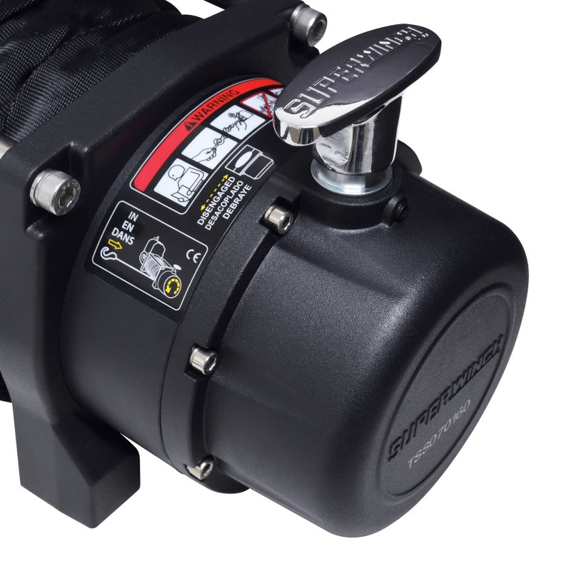 Superwinch 11500 LBS 12V DC 3/8in x 80ft Synthetic Rope Tiger Shark 11500 Winch - Racecraft Industries