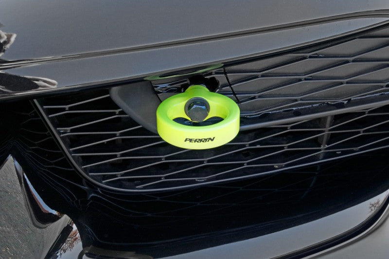 Perrin 2020 Toyota Supra Tow Hook Kit (Front) - Neon Yellow - Racecraft Industries