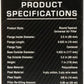 K&N Filter Universal Rubber Filter 3 1/2 inch Flange 4 5/8 inch Base 3 1/2 inch Top 7 inch Height - Racecraft Industries