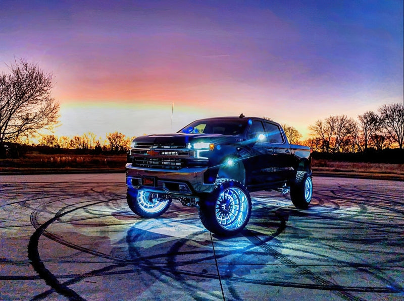 Oracle LED Illuminated Wheel Rings - ColorSHIFT No Remote - ColorSHIFT No Remote SEE WARRANTY - Racecraft Industries