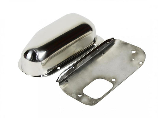Kentrol 76-86 Jeep Wiper Motor Cover CJ - Polished Silver - Racecraft Industries