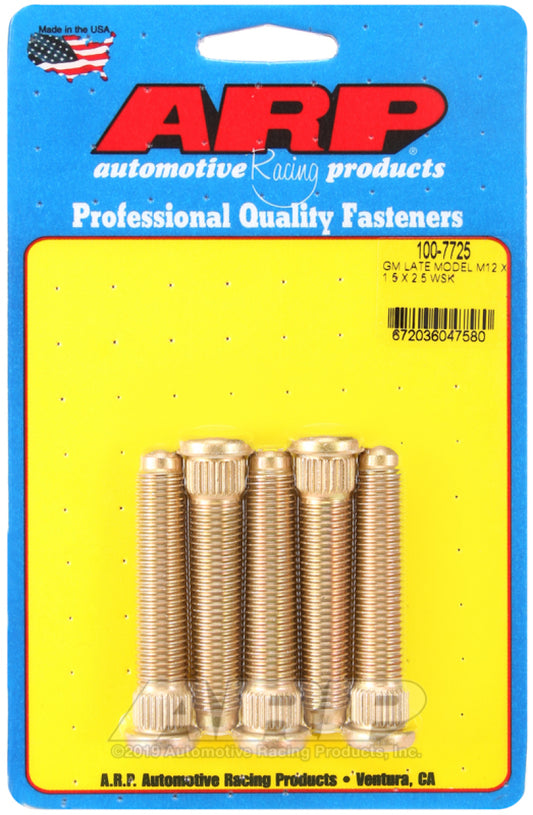ARP Late Model GM M12x1.50inX2.50in Wheel Stud Kit - Racecraft Industries