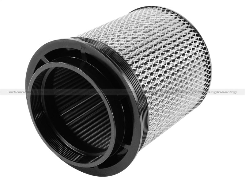 aFe MagnumFLOW Air Filter Pro DRY S 6in Flange x 8 1/8in Base/Top (INV) x 9in H - Racecraft Industries