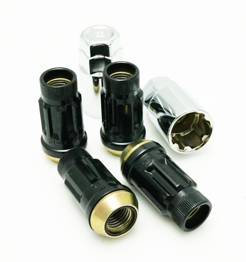 Wheel Mate Muteki SR45R Lug Nut Kit Lock Set 12x1.5 45mm - Black - Racecraft Industries