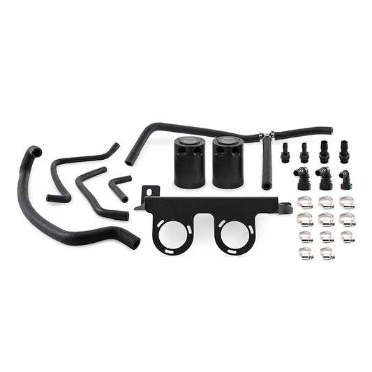 Mishimoto 2016+ Chevrolet Camaro 2.0T Baffled Oil Catch Can Kit - Black - Racecraft Industries