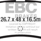 EBC 15+ Ford Mustang 2.3 Turbo Yellowstuff Rear Brake Pads - Racecraft Industries