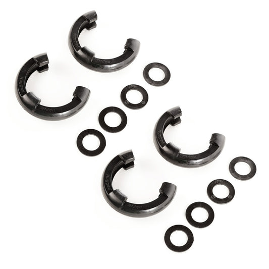 Rugged Ridge 3/4in Black D-Ring Isolator Kit - Racecraft Industries