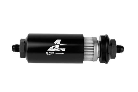 Aeromotive In-Line Filter - (AN-06 Male) 100 Micron Stainless Steel Element - Racecraft Industries