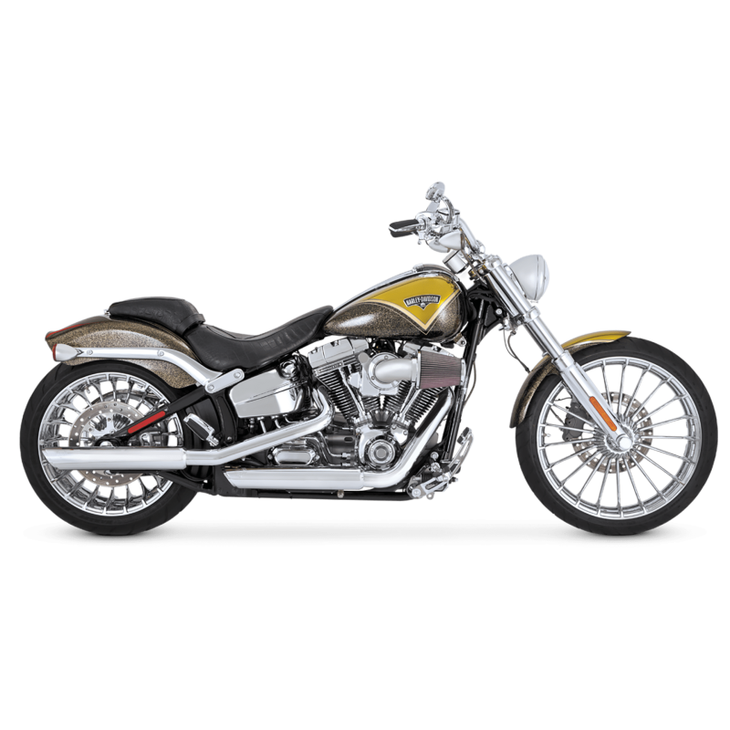 Vance & Hines HD Dyna 91-17 3In Twin Slash Slip PCX Slip-On Exhaust - Racecraft Industries