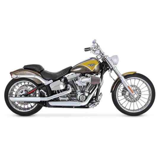 Vance & Hines HD Dyna 91-17 3In Twin Slash Slip PCX Slip-On Exhaust - Racecraft Industries