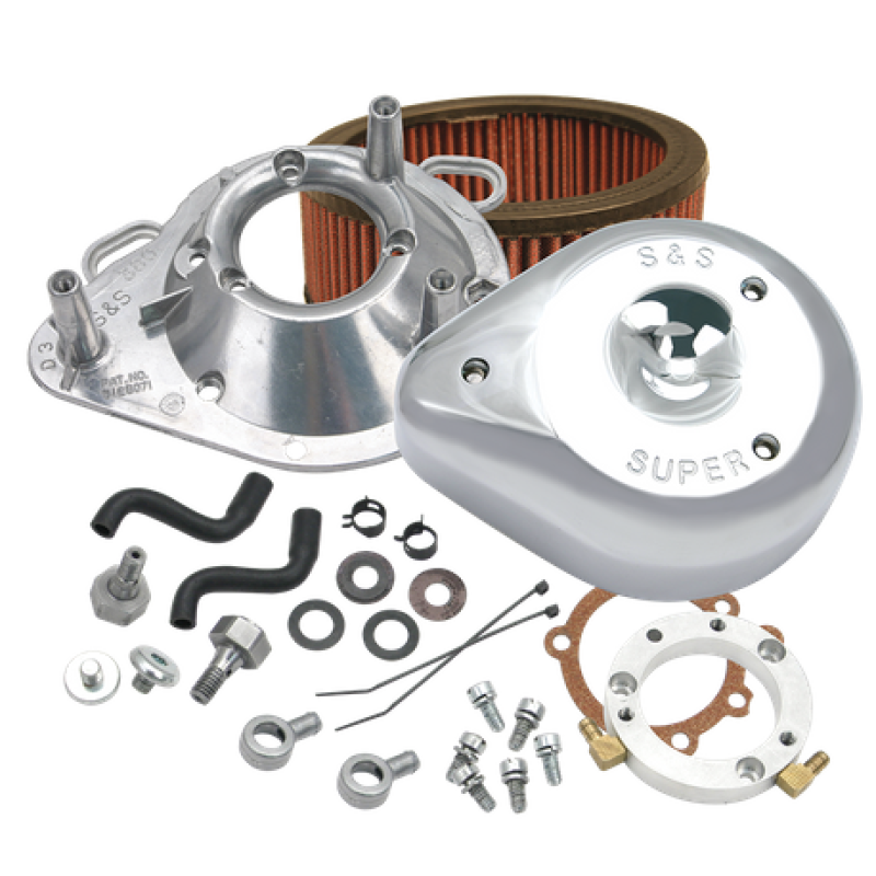 S&S Cycle 01-17 Stock EFI BT Models Teardrop Air Cleaner Kit - Racecraft Industries