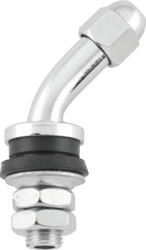 BikeMaster Valve Stem 45Deg Chrome Ea. - Racecraft Industries