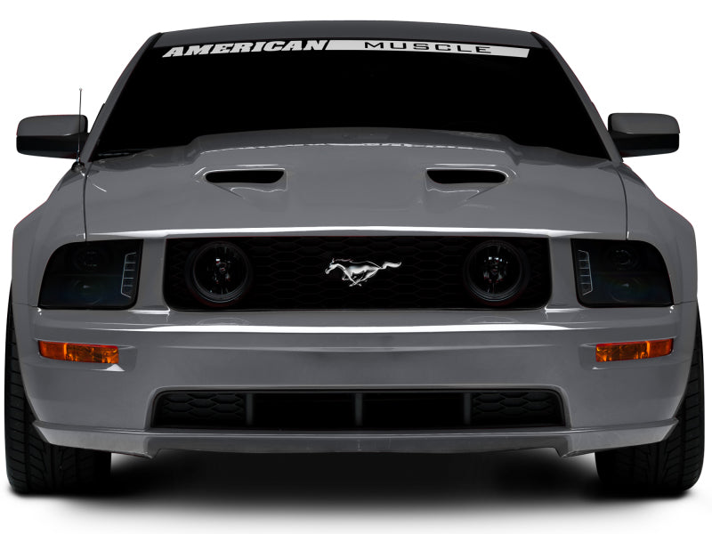 Raxiom 05-09 Ford Mustang w/ Halogen LED Halo Prjctr Headlights-Blk Hsng(Smoked Lens Exclude GT500) - Racecraft Industries