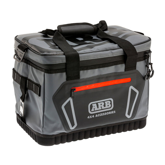 ARB Cooler Bag Charcoal w/ Red Highlights 15in L x 11in W x 9in H Holds 22 Cans - Racecraft Industries