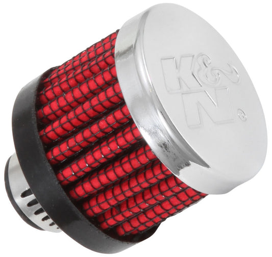 K&N .315/.431 Flange 1 3/8 inch OD 1.5 inch H Clamp On Crankcase Vent Filter - Racecraft Industries