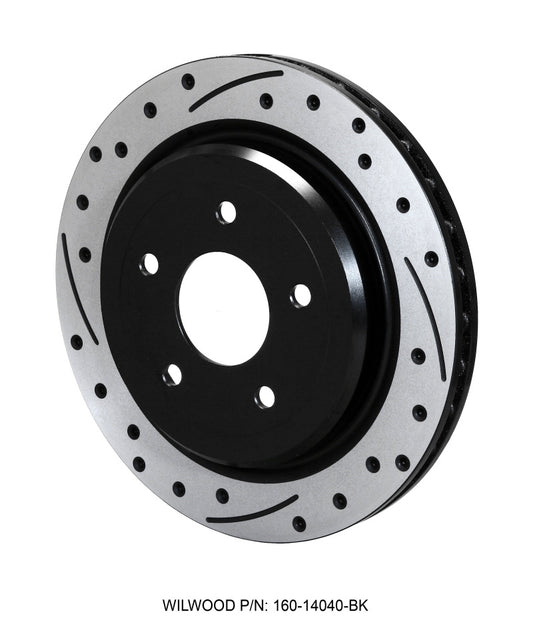 Wilwood Rotor-Rear-SRP-C5/C6 Vette-RH-BLK 12.00 x 1.03 - 5 x 4.75in - Racecraft Industries