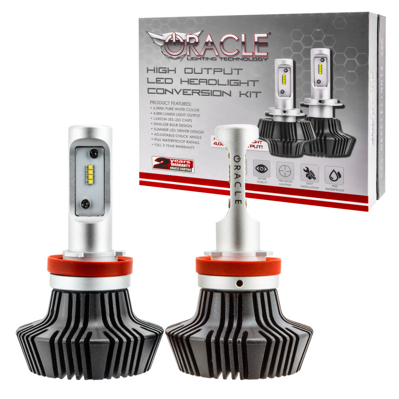 Oracle H11 4000 Lumen LED Headlight Bulbs (Pair) - 6000K SEE WARRANTY - Racecraft Industries