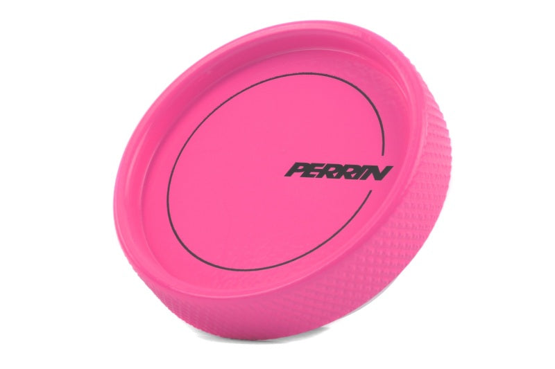 Perrin 02-21 Subaru WRX / 2022 BRZ & GR86 / 04-21 STI / 00-18 Forester XT Oil Fill Cap - Hyper Pink - Racecraft Industries
