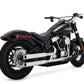 Vance & Hines HD Softail 18-22 Eliminator S/OS Chrome Slip-On Exhaust - Racecraft Industries