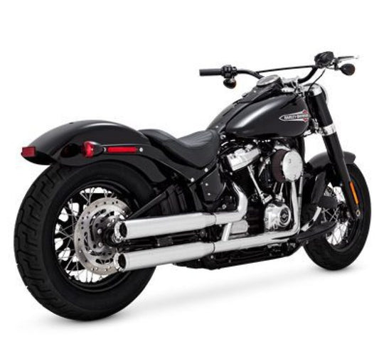 Vance & Hines HD Softail 18-22 Eliminator S/OS Chrome Slip-On Exhaust - Racecraft Industries