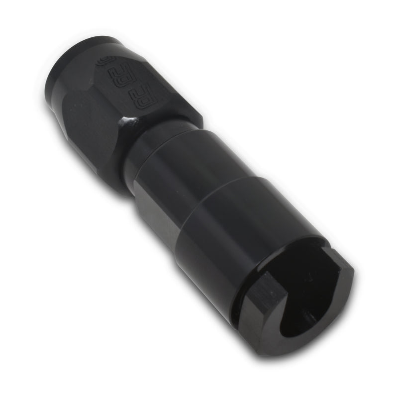 Russell Performance 5/16in SAE Quick Disc Female to -6 Hose Black Straight Degree Hose End - Racecraft Industries